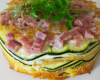 Cake courgette chèvre et jambon