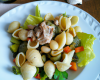 Salade de Conchiglie au poulet et petits légumes