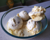 Glace vanillée aux cookies