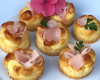 Mini flan de choux-fleur au jambon