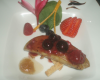 Escalope de foie gras déglacé au champagne et ses fruits rouges