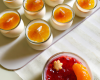 Verrines de panna cotta à la confiture de clémentines