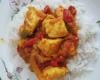 Poulet poivrons-tomates-curry