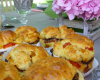 Muffins de poivrons, tapenade et mozzarella