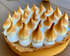 Tarte crème citron-amande et meringue légère