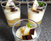 Verrine de chocolat blanc et poires