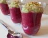 Verrine betterave rouge & avocat