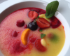 Soupe de fruits au champagne