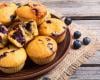 Muffins aux myrtilles et sucre de canne