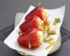 Brochettes fraises miel-romarin au Pouligny Saint-Pierre