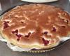 Tarte mousseuse au chocolat blanc et framboises