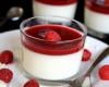 Panna cotta chocolat blanc - framboises