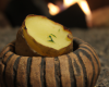 Pomme de terre cuite au feu de bois