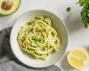 Spaghetti au citron et à l'avocat