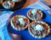 Tartelettes croquantes au Roquefort et à la crème de marrons