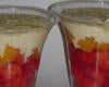 Verrine fraises et pêches