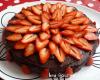 Gâteau tentation chocolat et fraises