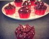 Cupcakes cœur Nutella glaçage chocolat