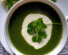 Petite soupe verte et fromage frais