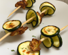 Brochette de courgette apéritives