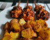 Tandoori de pommes de terre et lotte