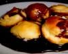 Profiteroles crème pâtissière, sauce chocolat