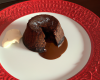 Fondant au chocolat et sa crème anglaise