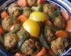 Tajine de boulettes de merlan aux légumes