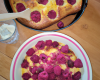 Clafoutis de framboises & pain d'épices