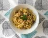 Tagliatelle aux crevettes et champignons