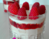 Verrine de framboises à la Rose ...