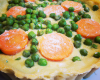 Quiche carottes et petits pois