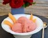 Sorbet à la fraise et au melon