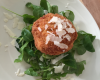 Croquettes au fromage et tuiles de parmesan