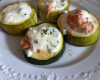 Courgettes farcies au fromage blanc