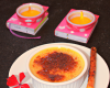 Crème brûlée à la liqueur de coquelicot de Nemours