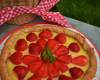 Tarte au massepain et aux fraises Label Rouge