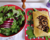 Feuilleté de picodon chaud et sa salade à l'huile de noix