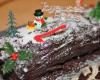 Bûche de Noël allégée au chocolat