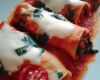 Cannellonis farcis aux épinards, ricotta et sauce tomate