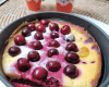 Clafoutis aux cerises tiède