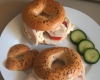 Bagels philadelphia, concombre et blanc de poulet