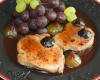 Escalopes de foie gras aux raisins