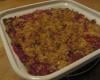 Crumble fraise-banane aux flocons d'avoine