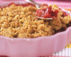 Crumble fraises rhubarbe