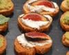 Mini bruschettas fromage et figues