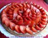 Tarte aux fraises sur crème coco-vanille