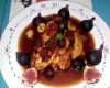 Chapon aux marrons et figues sauce madère