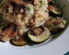 Risotto de courgettes et champignons