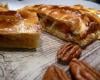 Galette des rois, pommes, caramel au beurre salé & noix de pécan